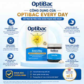 Men vi sinh Optibac Probiotics Every Day sử dụng hàng ngày hộp 30 viên