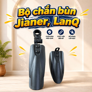 Bộ chắn bùn xe đạp trẻ em [Jianer] Jianer, LanQ chất nhựa dẻo, cứng cáp màu đen