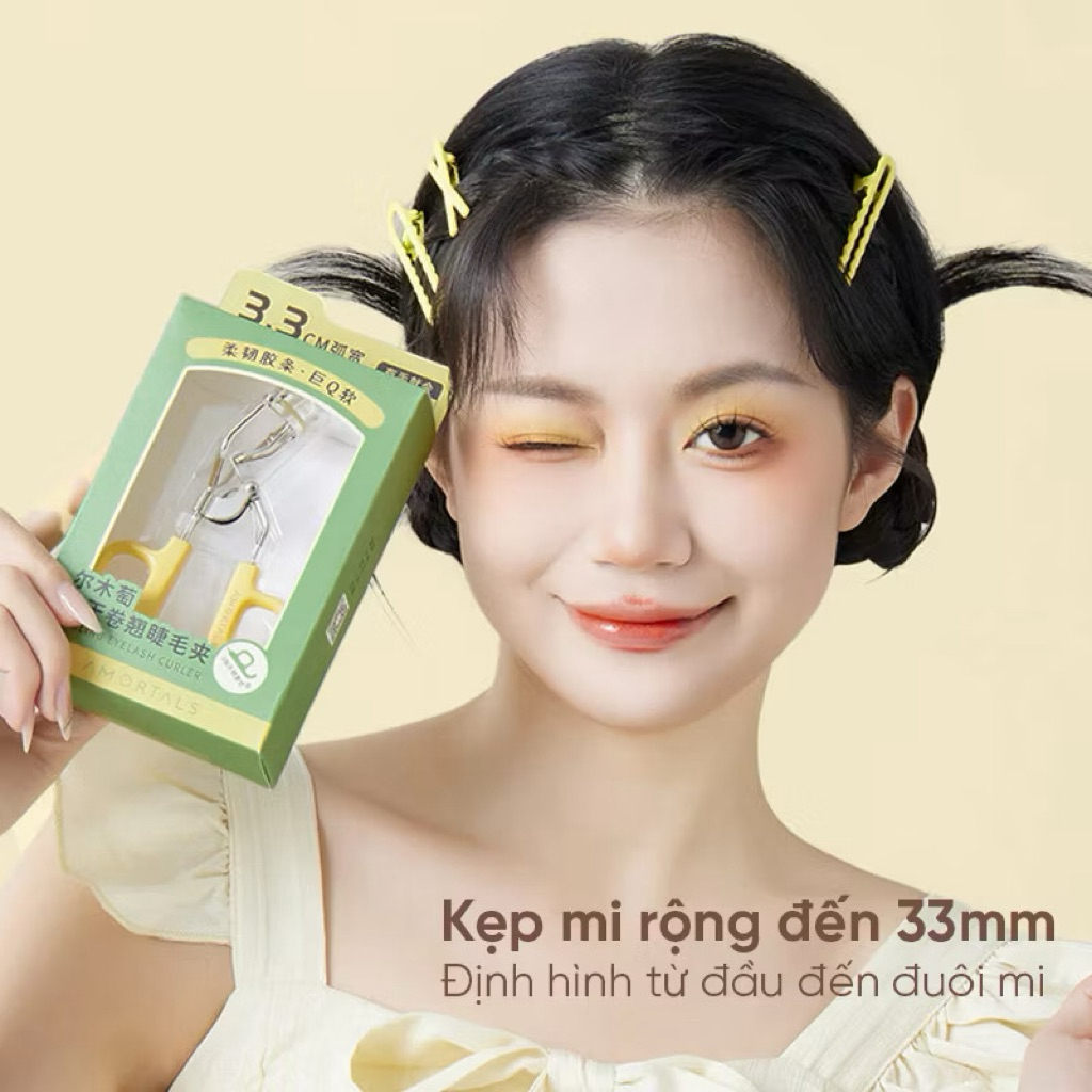 Kẹp bấm mi Amortals Giữ Nếp Tốt, Mi Cong Vút, Thiết Kế Thoải Mái Dễ Dùng Mút Đệm Dày kẹp mi amortal 2029 IS17