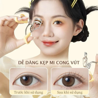 [Amortals] Kẹp Bấm Mi Amortals Thép Không Gỉ, Giữ Nếp Tốt, Giúp Mi Cong Vút, Thiết Kế Thoải Mái Dễ Dùng, Mút Đệm Dày