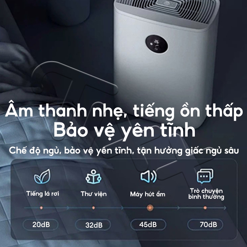 TIXX Máy hút ẩm 2.5L êm ái tiết kiệm điện chuyên dụng chống ẩm cho phòng trọ