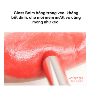 Son bóng dưỡng môi YNM Candy Gloss Balm, sắc cam tươi ,lên màu tự nhiên dưỡng ẩm, căng bóng ngọt ngào, môi rạng rỡ 3g
