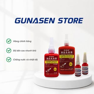 Keo khóa ren GUNASEN cố định và khóa các mối ren bu-lông, đai ốc ngăn chặn sự lỏng lẻo do rung động