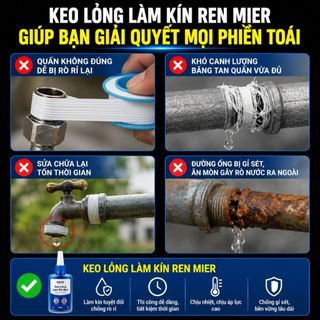 Keo khóa ren GUNASEN cố định và khóa các mối ren bu-lông, đai ốc ngăn chặn sự lỏng lẻo do rung động