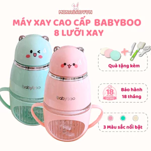 Máy Xay Ăn Dặm Cho Bé Babyboo TEDDY 8 Lưỡi Dao – Cối Thủy Tinh 300ml Cao Cấp Xay Siêu Mịn