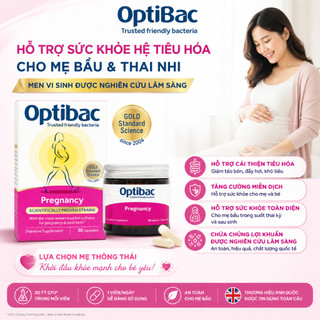 [CHÍNH HÃNG] Men vi sinh lợi khuẩn Optibac Pregnancy cho phụ nữ mang thai và cho con bú hộp 30 viên
