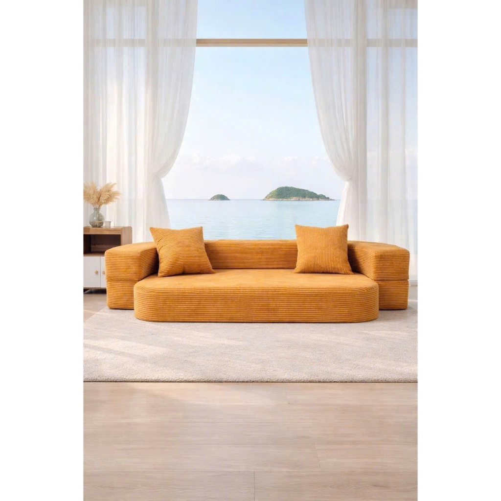 Sofa Bệt Giường Đa Năng nguyên khối gấp gọn vừa là sofa vừa là giường mềm mại, tiết kiệm không gian | BigBuy360 - bigbuy360.vn
