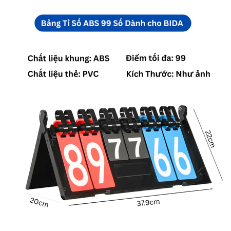 Bảng Lật Tỉ Số Dành Cho Bida - Cầu Lông - Bóng Bàn Và Các Môn Thể Thao - Bảng Tỉ Số