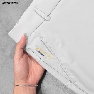 Quần Short Nam MENTORIS Vải Kaki Gió Mềm Mại, Co Giãn Linh Hoạt, Form Gọn Người, Thoải Mái MSR2620