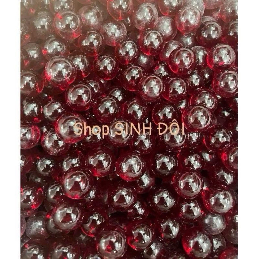 COMBO 20 VIÊN BI THỦY TINH MÀU ĐỎ ĐẬM 16MM - Bi Thủy Tinh 16mm Màu Sắc Lung Linh – Đồ Chơi & Decor Siêu Đẹp