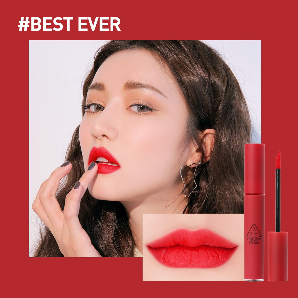 Son Kem 3CE Velvet Lip Tint Mịn Lì, Lâu Trôi Chính Hãng Nhiều Màu - Ever Queen