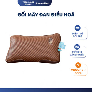 Gối Mây Đan Điều Hoà Thoáng Khí Kích Thước 35x55cm Với Công Nghệ Mới Làm Mát Lạnh Tự Nhiên