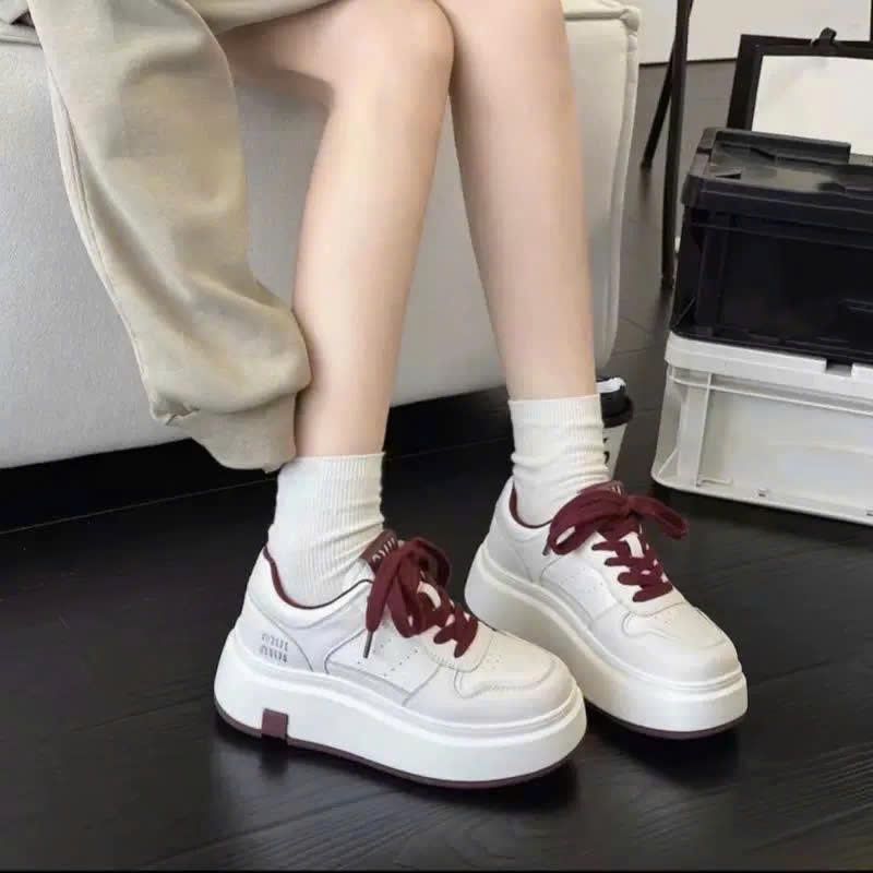 Giày Sneaker Nữ Đế Cao Thời Trang, Giày Thể Thao Nữ Phong Cách Hàn Quốc Năng Động