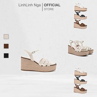 Giày PEDRO Carmel Leather Wedge Sandals - PW1-46480004 chính hãng đủ bill
