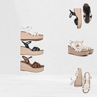Giày PEDRO Carmel Leather Wedge Sandals - PW1-46480004 chính hãng đủ bill