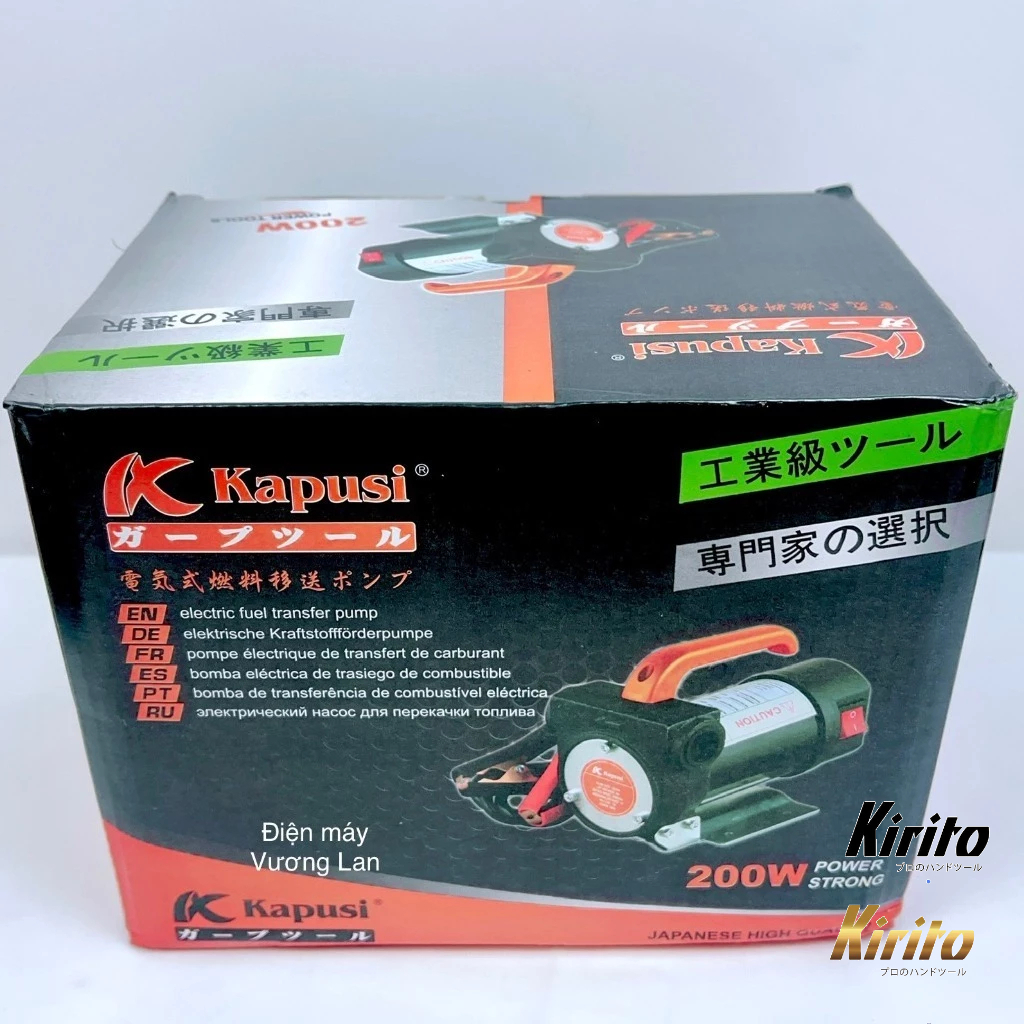 Máy Bơm Dầu Diesel Kapusi - 12V/24V/220V, Bơm Xăng, Dầu Nhớt, Chất Lỏng Nhanh Chóng