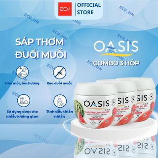 Combo 3 Hộp Sáp Thơm Phòng Oasis Hỗ Trợ Đuổi Muỗi Mosquito Repellent Thái Lan 180g - Nhiều Mùi Hương