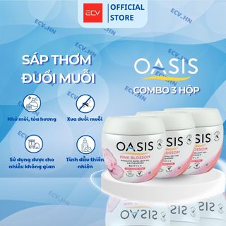 Combo 3 Hộp Sáp Thơm Phòng Oasis Hỗ Trợ Đuổi Muỗi Mosquito Repellent Thái Lan 180g - Nhiều Mùi Hương