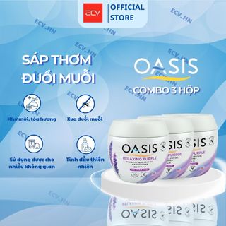 Combo 3 Hộp Sáp Thơm Phòng Oasis Hỗ Trợ Đuổi Muỗi Mosquito Repellent Thái Lan 180g - Nhiều Mùi Hương