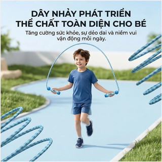 Dây Nhảy Cho Bé Điều Chỉnh Chiều Dài - Dây Nhảy Thể Dục Trẻ Em Họa Tiết Hoạt Hình Dễ Thương, Đồ Chơi Vận Động
