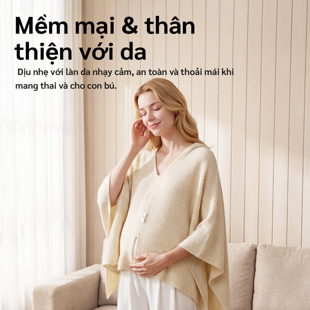 áo choàng cho bé bú yootree Khăn choàng che cho bé bú khăn che cho bé Mềm mại và thoáng khí