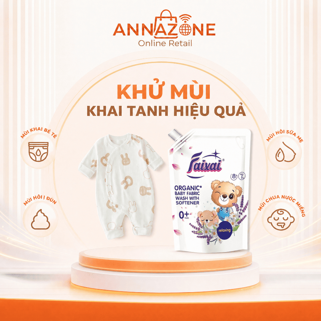 GEL GIẶT XẢ FAIXAI BABY 1.6L [QUÀ TẶNG HẤP DẪN][Lẻ/Combo Tiết Kiệm]