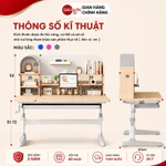 [ĐẶC BIỆT] Bộ bàn học thông minh cao cấp Sakawin S110 Bàn học chống gù cho bé kèm giá sách vòm Kích thước lớn 1m1 — ảnh 3