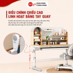 [ĐẶC BIỆT] Bộ bàn học thông minh cao cấp Sakawin S110 Bàn học chống gù cho bé kèm giá sách vòm Kích thước lớn 1m1 — ảnh 5