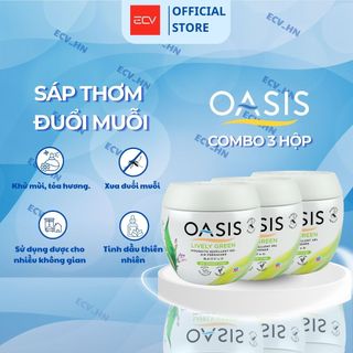 Combo 3 Hộp Sáp Thơm Phòng Oasis Hỗ Trợ Đuổi Muỗi Mosquito Repellent Thái Lan 180g - Nhiều Mùi Hương
