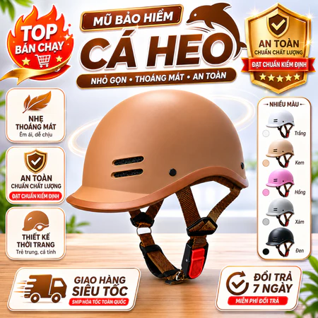 Mũ Bảo Hiểm Cá Heo Trend xu hướng - thương hiệu uy tín - helmet