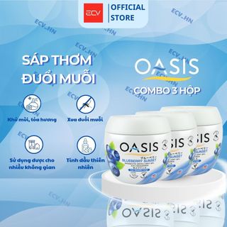 Combo 3 Hộp Sáp Thơm Phòng Oasis Hỗ Trợ Đuổi Muỗi Mosquito Repellent Thái Lan 180g - Nhiều Mùi Hương