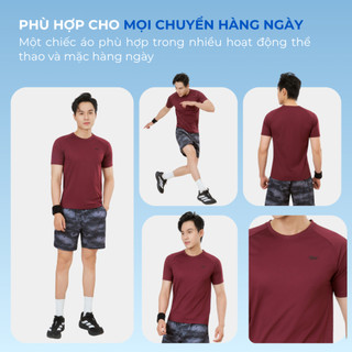 Áo Thun Nam Thể Thao Velosar RTS-60091 Đa Năng Thoải Mái, Thấm Hút, Nhanh Khô