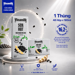 Sữa Đậu Nành Mè Đen Vinamilk 180ml - Thùng 48 Hộp