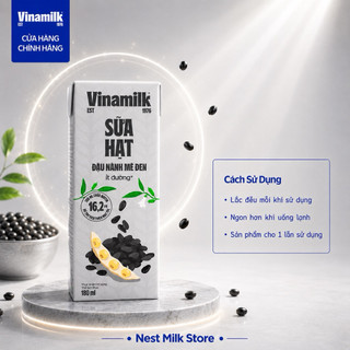 Sữa Đậu Nành Mè Đen Vinamilk 180ml - Thùng 48 Hộp