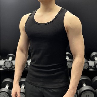 Áo Tanktop thể thao nam, Áo sát nách nam vải thun lạnh dáng ôm co giãn mặc thoải mái vận động