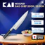 Dao đầu bếp KAI WASABI Chef dao bếp thái thịt cá chuyên dụng cao cấp cán đen lưỡi thép không rỉ dài 200mm 235mm