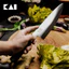 Dao đầu bếp KAI WASABI Chef dao bếp thái thịt cá chuyên dụng cao cấp cán đen lưỡi thép không rỉ dài 200mm 235mm