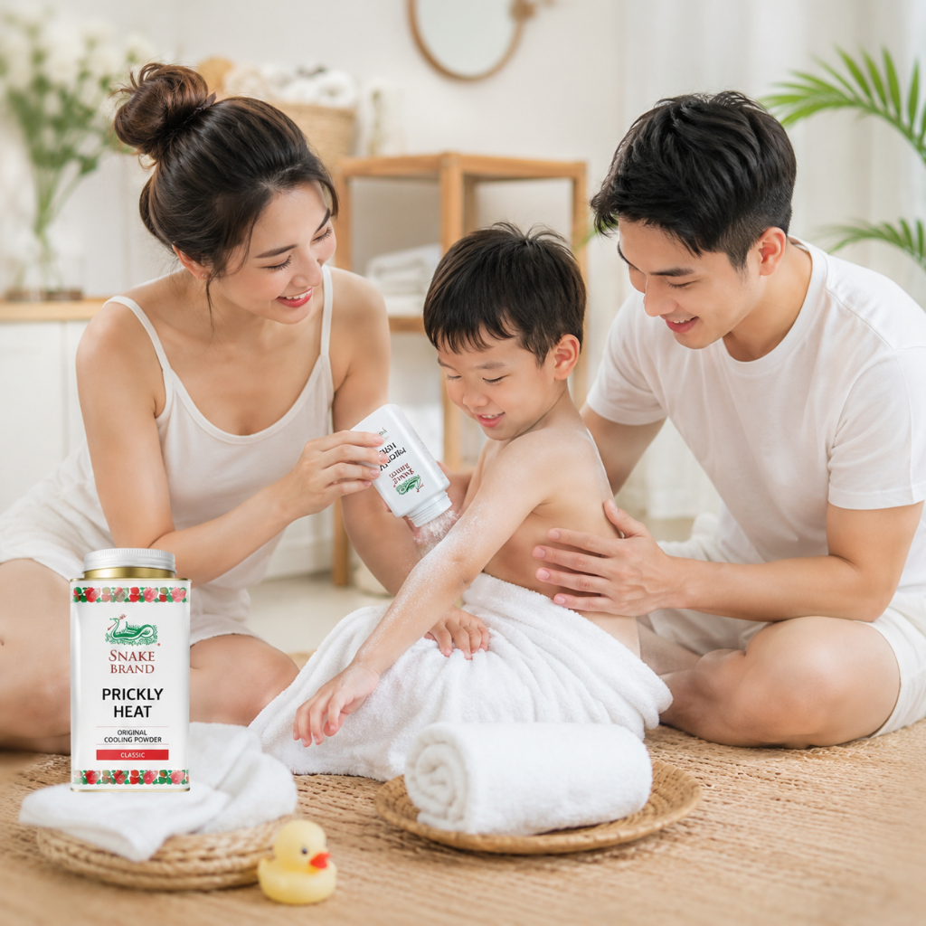 【Mua 3 tặng 1】Phấn rôm Snake Brand, chiết xuất thực vật, làm mát tức thì，chính hãng，Miễn phí vận chuyển