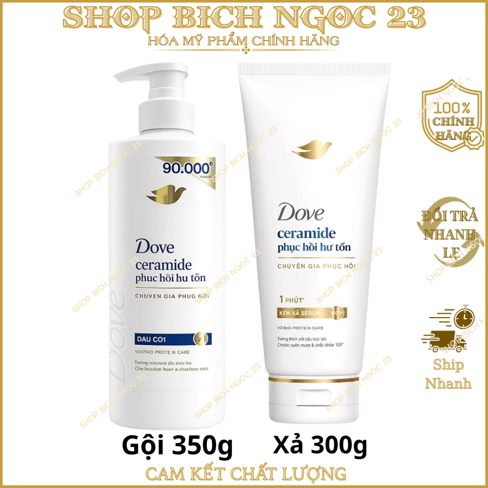 Dầu Gội , Dầu Xả Giúp Phục Hồi Tóc Hư Tổn Dove 170g - 350g