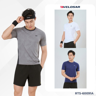 Áo thun nam thể thao Velosar RTS-60091A tập Gym, Tennis, Pickleball thoải mái, thấm hút, nhanh khô