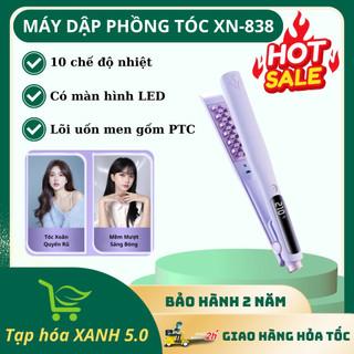 Máy Uốn Tóc Dập Xù Bấm Phồng Chân Tóc XN-838 Tích Hợp Màn Hình LED Hiển Thị Và Ion Bảo Vệ Tóc
