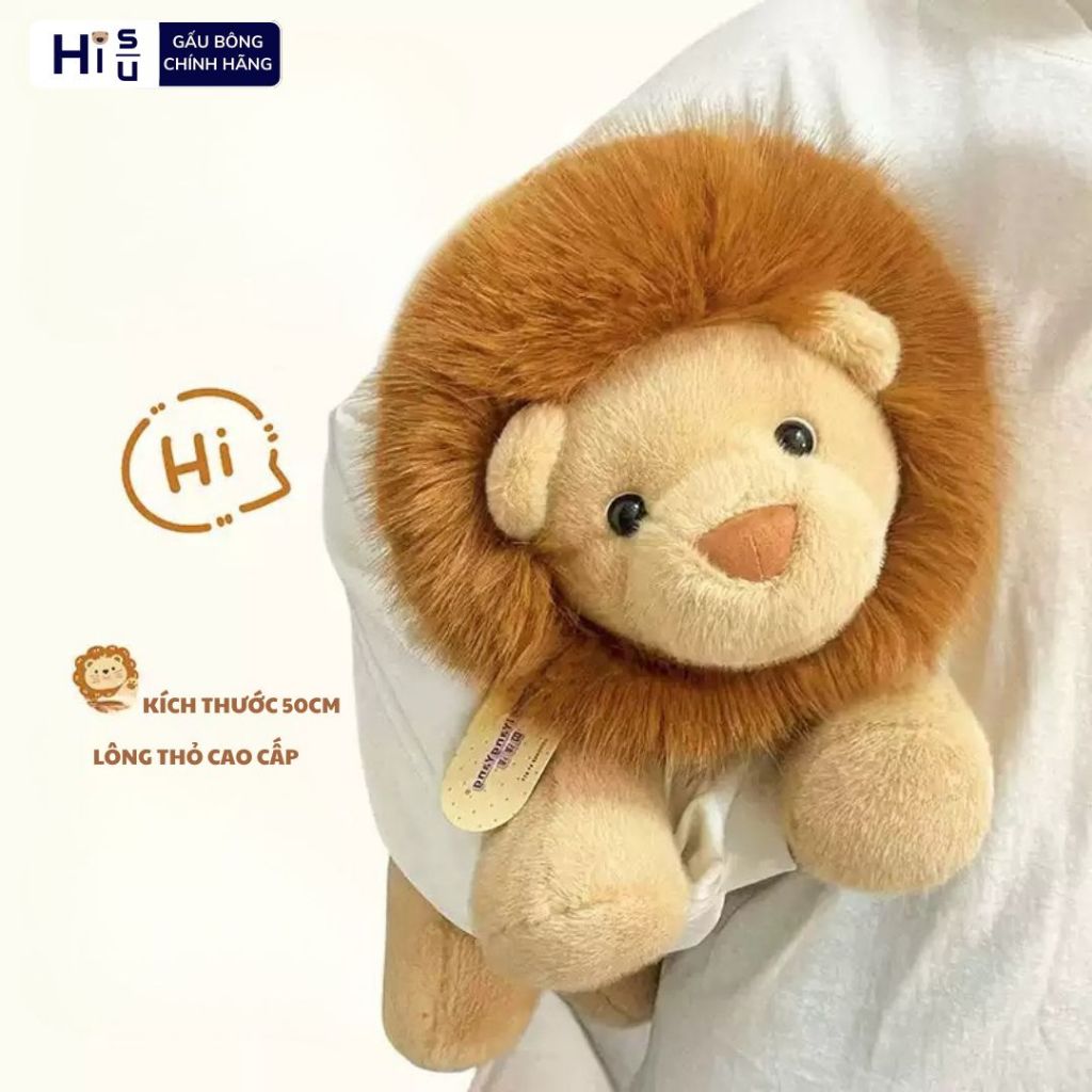 Gấu Bông Sư Tử Bờm Dài Đáng Yêu, Đồ Chơi Nhồi Bông Hình Sư Tử Quà Tặng Dễ Thương Cho Bé