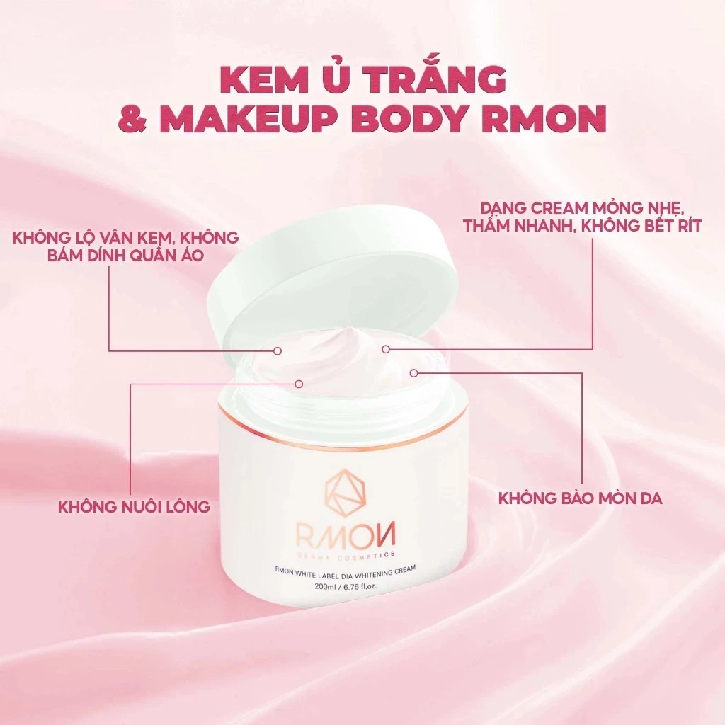 Kem Dưỡng Trắng Da Chuyên Sâu RMON White Label Dia Whitening Cream - Ever Queen