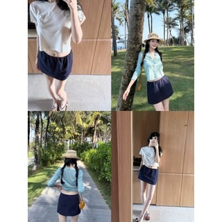 𝗟𝘂𝗰𝗸𝘆 𝗦𝗵𝗶𝗿𝘁-|LY LINEN| Chân váy Linen cạp trễ