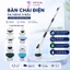 Máy vệ sinh 9 đầu cọ, Chổi chà sàn ĐA NĂNG không dây, màn LED hiển thị, làm sạch mọi ngóc ngách chất liệu bền đẹp