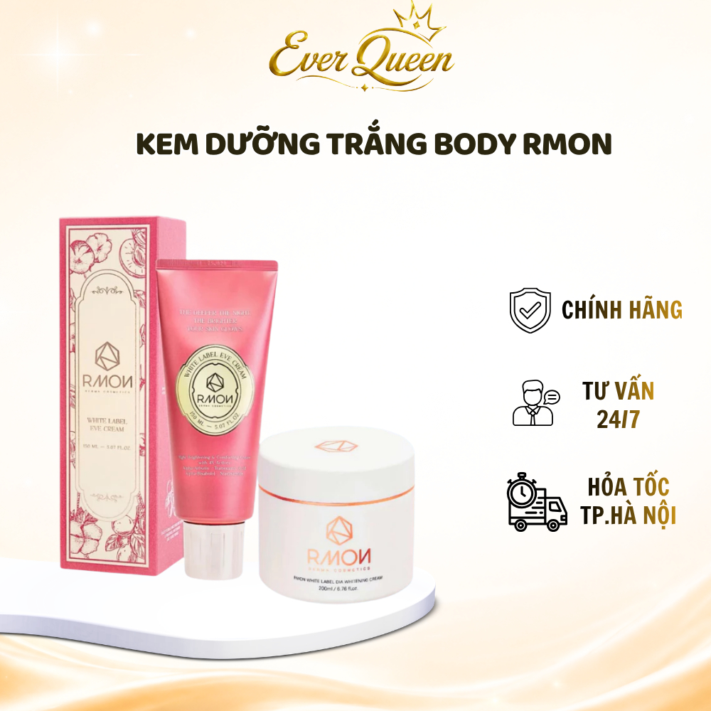 Kem Dưỡng Trắng Da Chuyên Sâu RMON White Label Dia Whitening Cream - Ever Queen