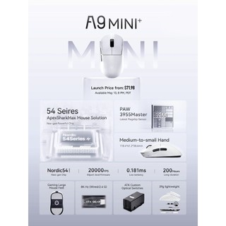 [HOT] ATK A9 Mini/Mini+ - chuột gaming hiệu năng cao, form clone Spl2c