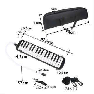 Kèn Melodica 32 Phím Tiêu Chuẩn Cho Bé – Tặng Full Phụ Kiện – Túi + Ống Thổi Ngắn Dài Cho Bé