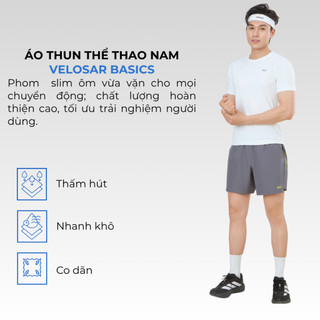 Áo Thun Nam Thể Thao Velosar RTS-60090 Đa Năng Thoải Mái, Thấm Hút, Nhanh Khô