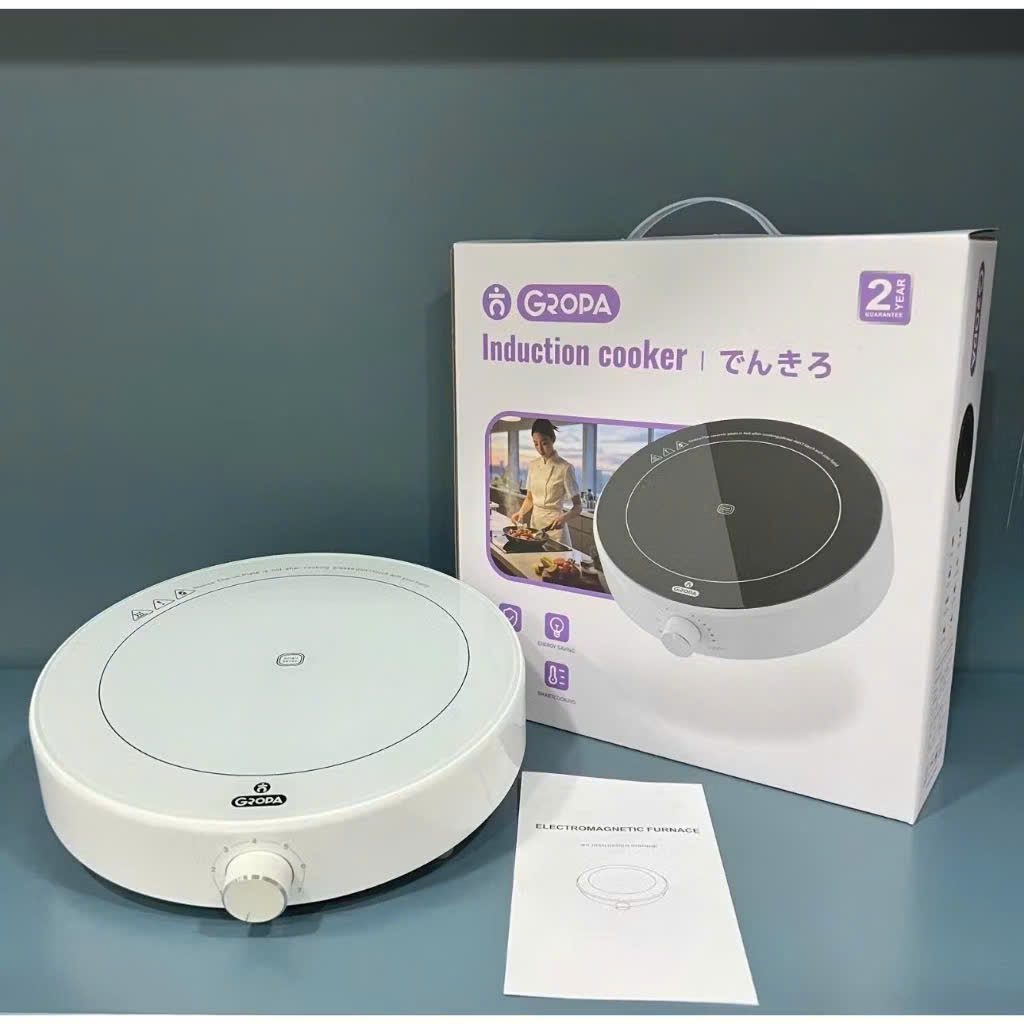 Bếp từ tròn Gropa mặt kính cường lực 2200W - Hàng chính hãng bảo hành 12 tháng - ảnh 4